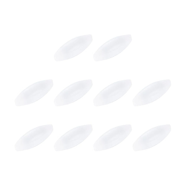 MECCANIXITY Magnetic Stirrer Mixer Stir Bar, 25mm(1") x9mm Olive Shape PTFE Coating Magnet, White, 10 Pcs