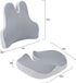 Karmadrenix Tailbone Ergonomic Office Chair Cushion for Back & Butt Support, Memory Foam Seat Cushion for Pain Relief