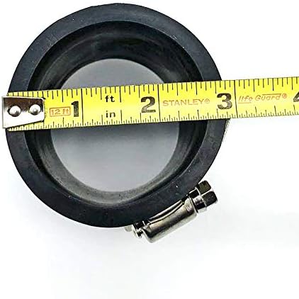 Rubber Flex Coupling, Parallel 2” Tubular x 2" Tubular