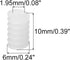 20Pcs 6102AA 0.5 MECCANIXITY Plastic Gears Plastic Worm Gears Model Reduction Gear for RC Car Model DIY Robot,White