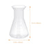 6pcs Sterile Erlenmeyer Flask 50ml Plastic Erlenmeyer Flask, Narrow Neck Education Experiment Supplies Narrow Conical with Graduations Education Learning Tool