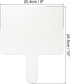 PATIKIL Dry Erase Answer Paddle, 10" x 8" Double Sided Handheld Whiteboard for Home Office Study, White