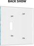 ELTIVNOS Theme,2 Size(4.6x4.5in) Spa Gang Wall Plates Kit,Massage Stone and Plants Print,Electrical Outlet Covers,PC