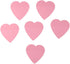 dohobby 300 Sheets Heart Shaped Sticky Notes - Pink Translucent Love Self-Adhesive Notepad for Office Home (6 Packs)