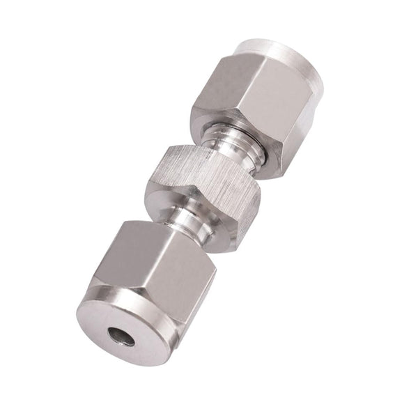 1/8 Inch Stainless Steel 304 Compression Fitting for Tube, Connect Air Line Brass Pipe, Adapt Copper Brake Hose