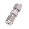 1/8 Inch Stainless Steel 304 Compression Fitting for Tube, Connect Air Line Brass Pipe, Adapt Copper Brake Hose