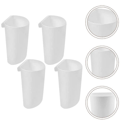 4PCS Kichvoe Hanging Cup Holder for Rolling Cart - Hanging Pen Holders Storage Containers - Rolling Cart Accessories