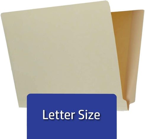 The File King Manilla End Tab File Folders with Prongs - Letter Size, Box of 50, Medical Chart File Folders