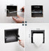 Set Modern Matte Black Recessed Toilet Paper Towel Holder Durable Metal Wall Mount for Space Saving Bathroom Design