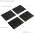 GRIFITI Fat Palm Pads 1/4" Thick Laptop Wrist Rest, 2 Pads, Ergonomic Carpal Tunnel Support, Smooth Skin Surface
