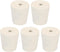 MECCANIXITY Rubber Tapered Plug 22mm to 28mm with 8mm Hole for Test Tubes, White, 5 Pieces