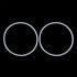 X AUTOHAUX Silicone O-Rings, 48.6mm OD 45mm ID 1.8mm Width VMQ Seal Gasket, White, Pack of 20
