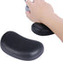 Ergonomic Memory Foam Wrist Pad, Anti-Skid Mouse Pad Support Mat for PC Computer Laptop Desktop (Deep Black)