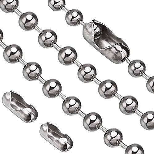 Vinaco Pull Chain, 2 Pieces 36 Inch Stainless Steel Bead Chain, Great Pulling Force & Rustproof, Silver (36 inch)