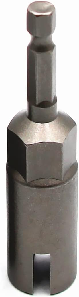 1PCS Deep Power Wing Nut Driver, 1/4" Hex Shank Slot Wing Nut Drill Bit Socket Wrenches Tool
