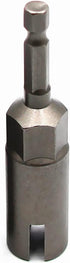 1PCS Deep Power Wing Nut Driver, 1/4" Hex Shank Slot Wing Nut Drill Bit Socket Wrenches Tool