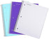 Mintra Office Durable Spiral Notebooks, 1 Subject, 3 Pack (Teal, Purple, White), 100 Sheets, Moisture Resistant