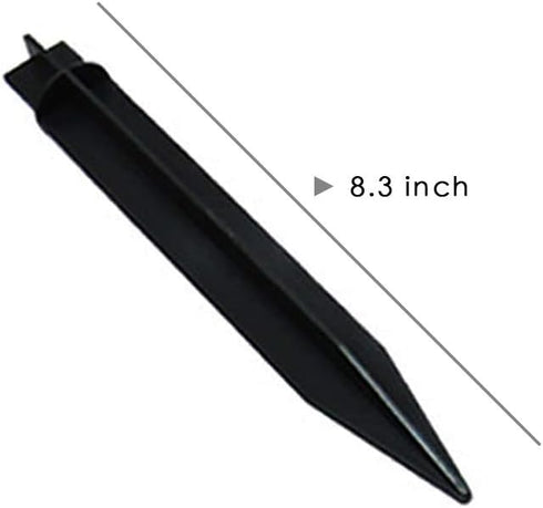 4 PCs Plastic Spikes for Solar Flame Torch Lights, Replacement ABS Ground Stakes