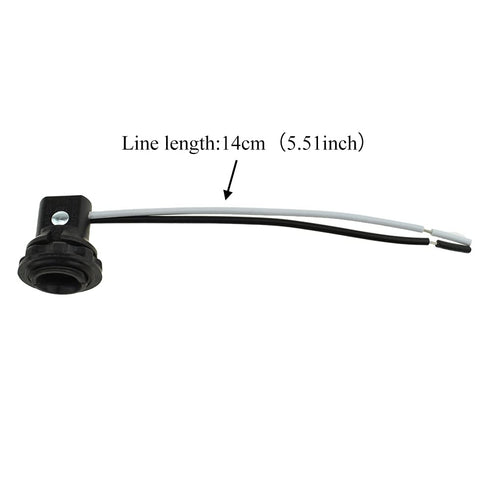 HAHIYO E12 Bulb 6pieces Lamp Holder Screw in Mount Light Socket Holder Fixture Easy Wire Tighten Down Twist High