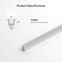 16.4Ft 5mm BTF-LIGHTING Silicone LED Channel System Flexible Milky White Cover DIY Spotless Tube for Width LED