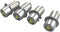 LED Flashlight Bulb Upgrade Replacement 3CD 4CD Cells 4.5V 6V 18V DC4-24V LED Conversion Kit (4Pack)