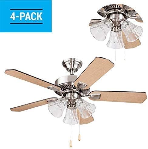 Hammered 4.75 4.9 2.25. Ceiling Fan Light Covers, Glass Replacement Shades for Ceiling Fans, and Light Fixtures, Bell