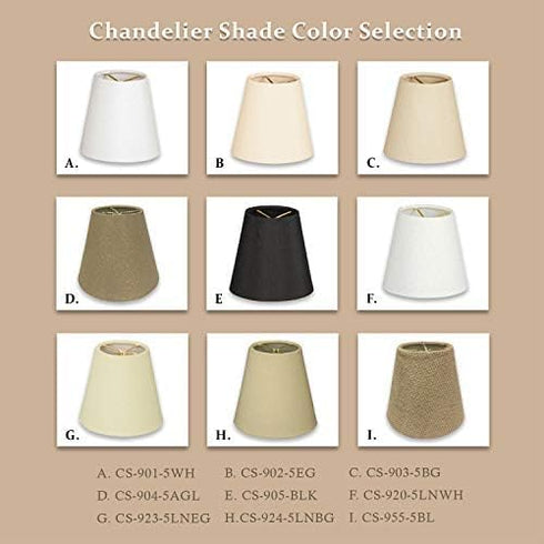 CS-901-6WH 4 6 5.5, Royal Designs, Inc. Hardback Empire Chandelier Shade, x x White