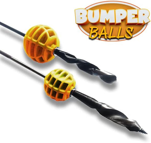 Rack-A-Tiers Bumper Balls, Drill Alignment Tool Kit for Electricians, 1-1/2" and 2" Drill Bit Ball