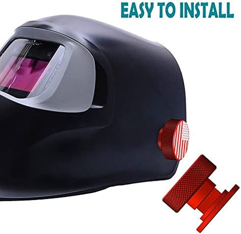 Welding Hood Helmet Pipeliner Fasteners-1Pair, USA Flag Pattern Aluminum Replacement Parts