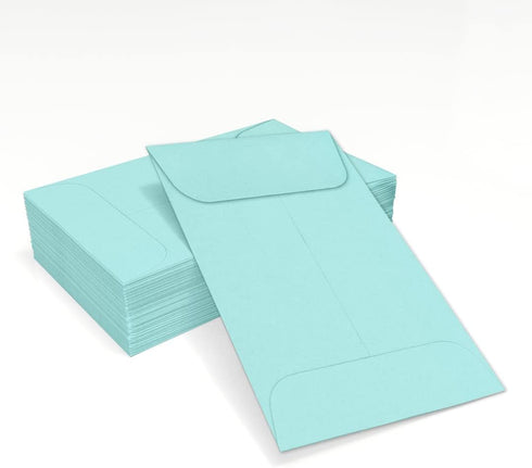 LUXPaper Coin Envelopes, Seafoam, 2 1/4-Inch x 3 1/2-Inch, 50-Count