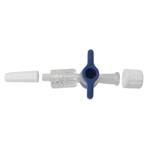 5 Pcs Disposable Medical Valve 2-Way Stopcocks with Luer Connections for School Projects and Research