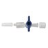 5 Pcs Disposable Medical Valve 2-Way Stopcocks with Luer Connections for School Projects and Research