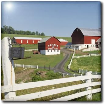3dRose US39 KRS0000 6 Inch A.B.Cole Dairy Farm, Century Farm - - Keith and Rebecca Snell Ceramic Tile