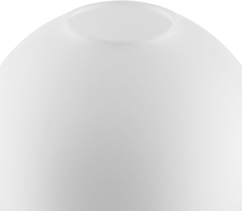 WEIYOUDJ 5.9 Inch E26 1-5/8 Inch White Glass Globe Shade Fixture Replacement, Diameter, Base Fitter, double hole Glass