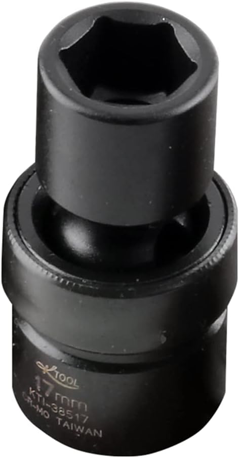 K-Tool 38517 17mm x 1/2" Drive 6pt Metric Standard Impact Flex Socket by K Tool International