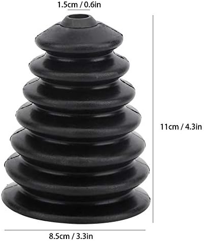 3Pcs Rubber Dust Cover for Electric Hammer Drill, Scalable Collector for 6mm-16mm Drill Bits (Black)