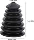 3Pcs Rubber Dust Cover for Electric Hammer Drill, Scalable Collector for 6mm-16mm Drill Bits (Black)