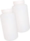 Bettomshin 2Pcs 1000ml PE Plastic Bottles, Wide Mouth Lab Reagent Liquid/Solid Sample Storage Container with Graduated