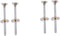 DOITOOL 4pcs Stretch Bars for Cabinet Door Support Sturdy Jackstays Thicker Design
