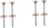 DOITOOL 4pcs Stretch Bars for Cabinet Door Support Sturdy Jackstays Thicker Design