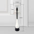 HASHI One Touch Kickdown Door Stopper, Heavy Duty Door Holder with Height-Adjustable Rubber Tips, White 4 inch, 2pack