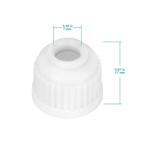 StonyLab Glass Inlet Thermometer Adapter, 14/20 Joint with Side Serrated Hose Connection