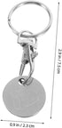 Stainless Steel Shopping Trolley Token Keyring - Compact and Convenient