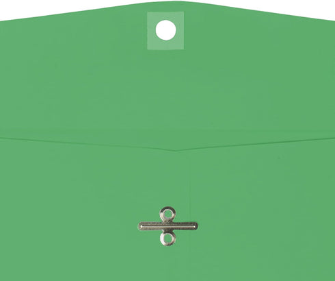 LUXPaper 9 x 12 Open End Envelopes - Clasp - Holiday Green - 80lb. Text - 50 Qty