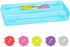 Enday Pencil Box Blue, Utility Storage Organizer for School Office Supplies, Available in Colors