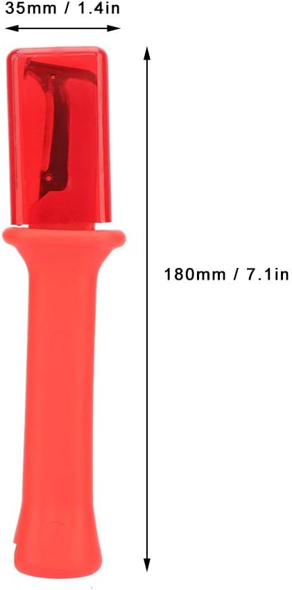 Jadeshay Electrical Cable Stripper Tool, Insulated Wire Dismantling Knife with Ergonomic Handle and Safety Cap