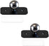 Generic 2PC Magnetic 360Rotation Base Ball for LED Wall Mounted Lights (2, Black)