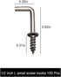 100 Pcs 1/2" Small L Shaped Screw in Right Angle Hooks, Square Bend Jewelry Hooks in Silver