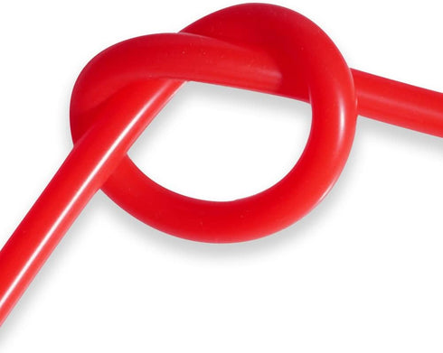 QuQuyi 3/8" (9mm) ID x 1/2" OD Red Silicone Vacuum Tubing Hose, High Temperature Food Grade, 9.84ft Length