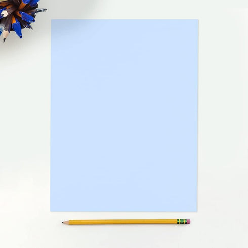 LUXPaper 8.5" x 11" Paper, Letter Size, Baby Blue, 80lb. Text, 50 Qty